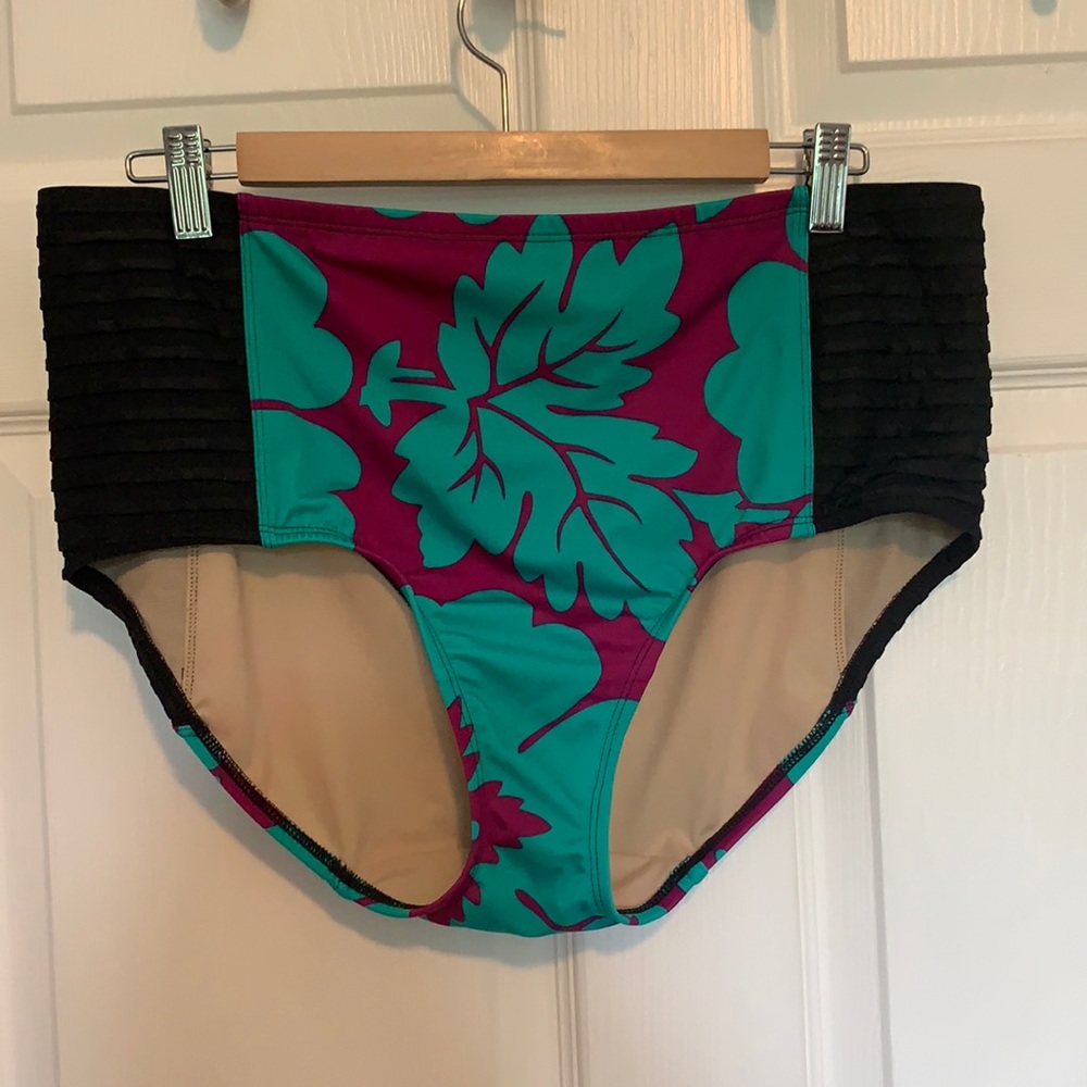 High waisted bathing suit bottoms